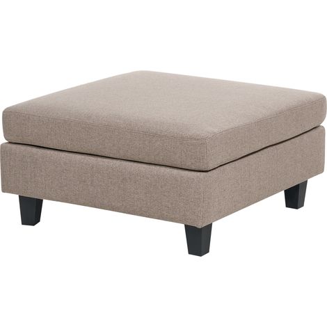 Otomana tapizada de tela moderna pieza sofá modular reposapiés cuadrado poliéster acolchado marrón Unstad