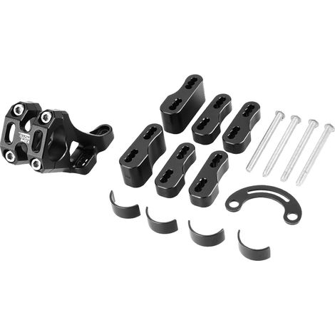 Soporte elevado para manillar, aluminio 6061, altura ajustable de 5 a 10 cm. (1/2)
