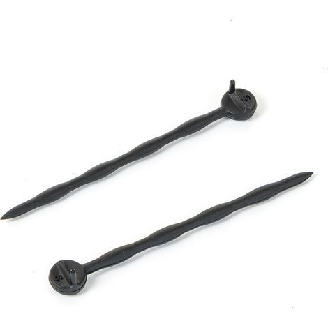 Ago per teli rete raccolta olive in pvc a testa tonda 250pz colore nero STI