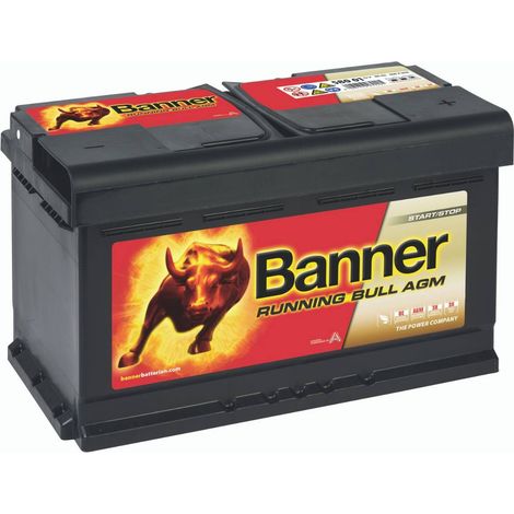 Batterie AGM 12V 80Ah 800A – 58001 – Pour décharge lente et démarrage – Applications bateaux, camping-cars, systèmes solaires – Banner (1/4)