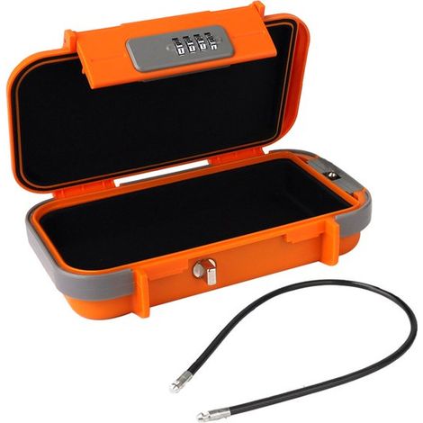 Reisesafe – Mit 54 cm abnehmbarem Kabel – Safe – Zahlenschloss – Strandsafe – Tragbarer Safe – Mini-Safe – Wasserdicht und diebstahlsicher – Geeignet für Strand, Camping, Reisen, Sport und Shopping – (1/5)