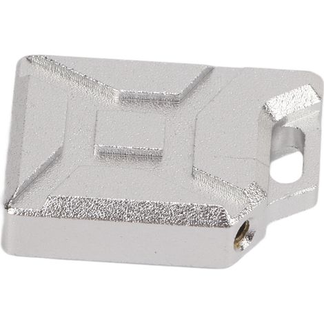 Réservoir de carburant factice en alliage d'aluminium, accessoire de décoration pour voiture RC Axial SCX24 AXI90081 1/24 Argent (1/5)