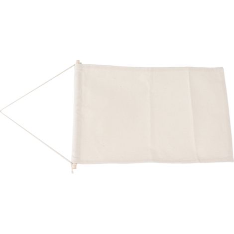 Drapeau de rangement en toile écru M pour badges, épingles, médailles et broches (1/5)