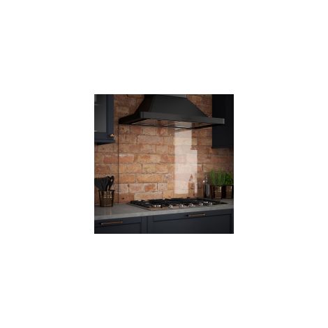Clear Glass Splashback With Copper Caps 900 x 700 x 6mm (1/2)