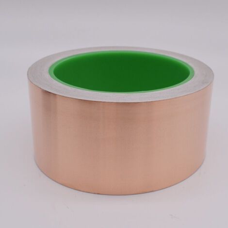 Ruban de cuivre 50mm x 20m, Ruban de cuivre autocollant contre les limaces, Protection efficace contre les limaces pour potager surélevé, jardin & balcon, pour ruban de blindage EMI Piè
