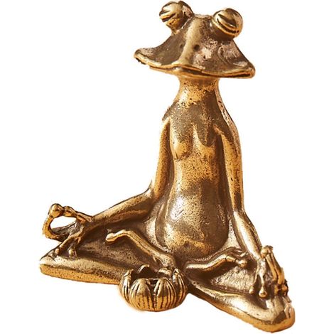 1 Sculpture Grenouille Métal, Fait Main, Décoration Jardin, Salon, Bonsaï