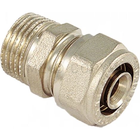 Raccordo Diritto Maschio A Compressione Per Tubo Multistrato Tm 1" X Ø32 (3,0) Mm