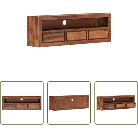 vidaXL Bois massif - Meuble TV 120x30x40 cm Bois solide (1/5)
