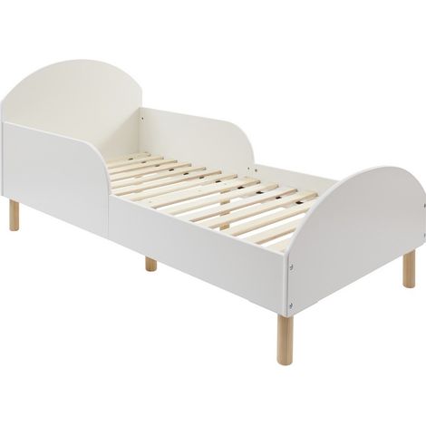 Kids Toddler Bed Frame - L144 x W74 x H68 cm - White