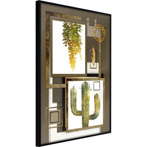 Affiche Murale Encadrée "Home Gallery" 30 x 42 cm Noir