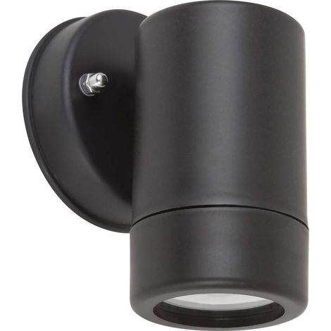 paroi extérieure de la lampe de lumière en plastique Medina et mat en plastique noir L :. 9cm B: 8cm H: 12cm IP44 (1/5)