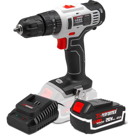 Perceuse visseuse percussion 20V avec batterie 4Ah - X-Performer (1/3)