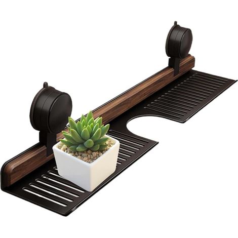 Étagères de Salle de Bain à Ventouse Organisateur De Douche Avec Ventouse Plateau Porte-Objets Sans Percage Gain De Place Pour Salle De Bain Chambre Cuisine (1/5)
