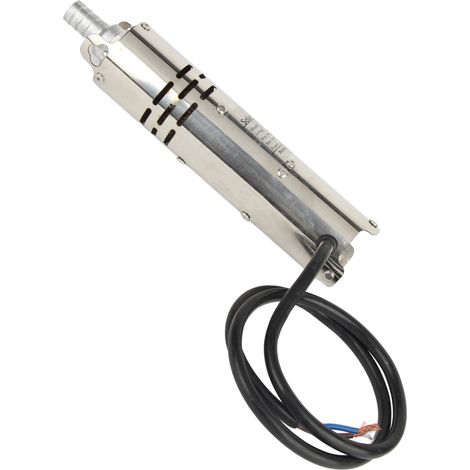 Pompe submersible solaire DC 24V sans balais à aimant permanent, contrôleur MPPT intégré S242T30, moteur électrique haute efficacité pour forage, irrigation et usage agricole. (1/5)