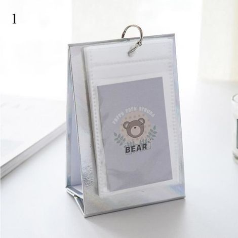 Support de carte Photo de bureau, classeur sur pied, cadre Photo Instax, Mini Album, Kpop, pour cartes, timbr (1/4)