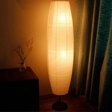 Stehlampe aus Reispapier, hohe Lampe, Lampenschirm von Living Only (1/5)