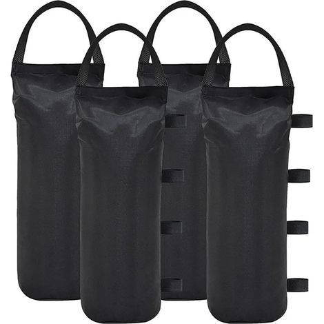 Sac de Sable for Tente avec poignée for Gazebo de Jardin, Poids for Pieds, Sac de Sable, abri de Sable, Ensemble de Tente, Outils de Camping Sac de Sable pour Parasol(4Pcs-Single Handle) (1/5)