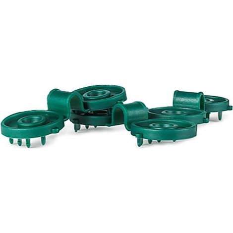Pinzas para malla sombreo, verdes, 600 uds