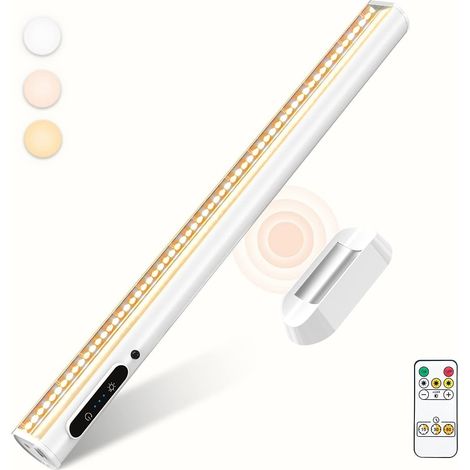 Reglette LED Cuisine Sans Fil, 4000mAh Lampe de Bureau Rechargeable USB (1/5)