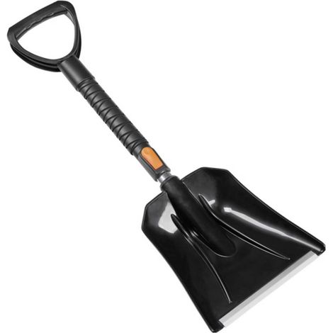 OSRAM SNOWbrush aluminium Grattoir à givre/neige télescopique (L x l x H) 0.264 x 0.135 x 1.066 mm noir, orange