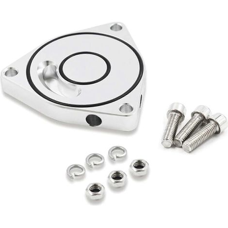 Entretoise de soupape de décharge (BOV) pour coupé 1.5T 2015-2021, moteur en aluminium usiné, joint d'échappement argenté (1/5)