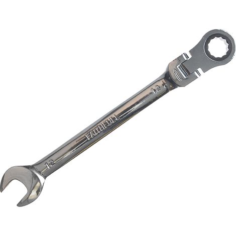 Faithfull SJW6112 Ratchet Combination Spanner Flex Head CV 12mm FAISPARAT12