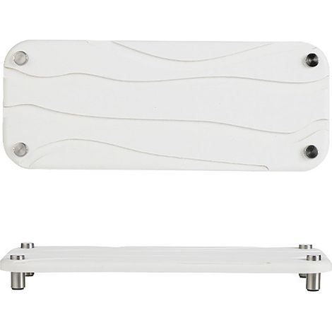 Tapis Absorbant En Diatomée - Pieds En Acier Inoxydable Avec Semelle Caoutchouc - Pour Savon Brosse Et Toilette - 1 Pièce (1/3)
