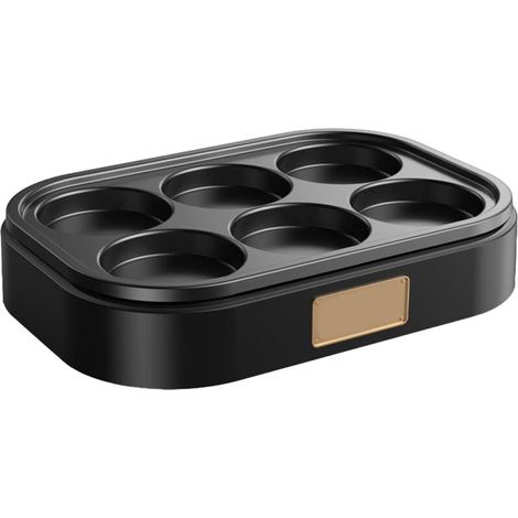 6 Hole Egg Frying Pan Nonstick Breakfast Pot Multifunctional Breakfast Maker Hamburger Machine Without Pot Cover