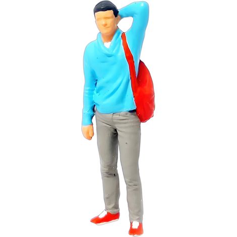 Miniatura di poliziotti in resina, scala 1:64, per 1-O