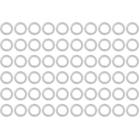 60-teiliges Unterlegscheiben-Set aus Edelstahl, flach, 6 mm Innendurchmesser, 9 mm Außendurchmesser, Zubehörset für Wartungszwecke 4807-0609-0250