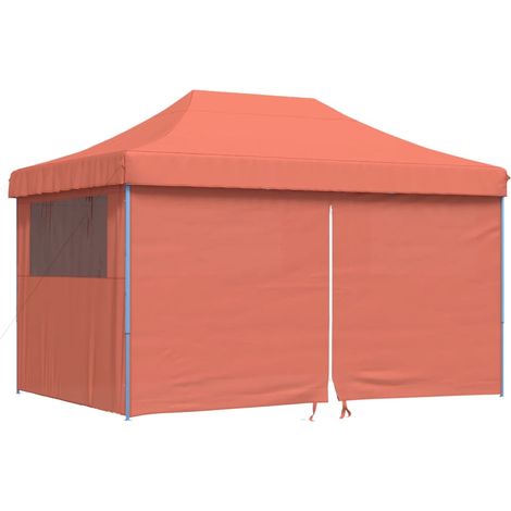 Tonnelle de jardin,Tente de réception pliable escamotable avec 4 parois latérales CFW63926 (1/5)