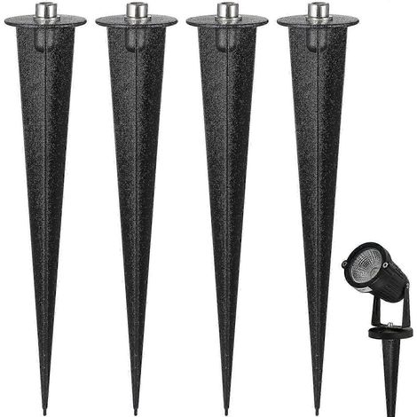 25-26 8 piquets de sol en aluminium, piquets d'éclairage polyvalents pour l'extérieur (1/4)