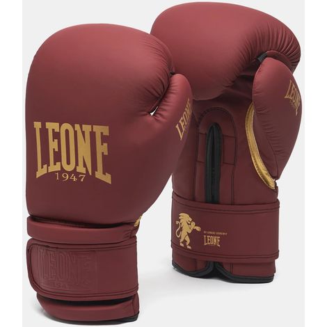 Guantes de boxeo Leone Idol color burdeos, 14 oz. (1/2)