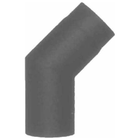 Codo de acero de 45° gris de 2 mm con aleta
