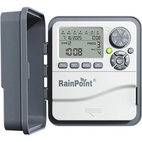 Irrigatore automatico rainpoint itc1200 display LCD sensore pioggia