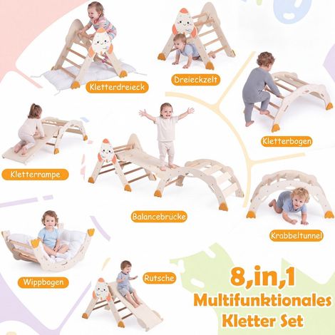 8-in-1 Rocket-Themed Foldable Climbing Toys for Toddlers (1/5)