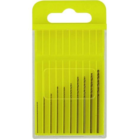 Donau Elektronik HSS-CO-200 HSS-CO-200 HSS Kit punte a spirale da metallo 0.3 mm, 0.4 mm, 0.5 mm, 0.6 mm, 0.7 mm, 0.8 m