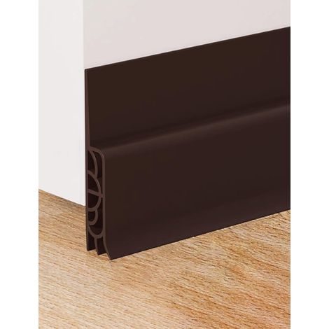 JSSEVN - Rainproof sealing strips for sash windows and doors, weatherstripping, draft excluder and soundproofing (Brown, 2pcs) (1/5)