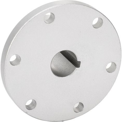 Accouplement d'arbre de moyeu à clé 1/2 po en alliage d'aluminium argenté pour modèle RC, accessoire de remplacement (1/5)