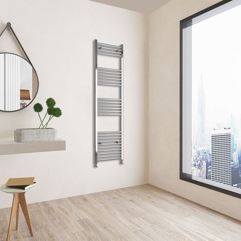 Acezanble 1600x450mm(HxW) Chrome Straight Heating Towel Rail HeatingTowel Radiator (1/3)