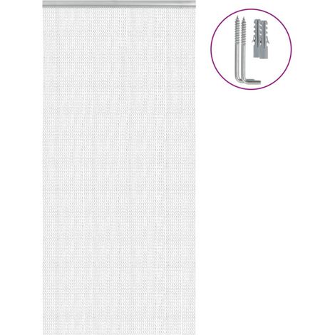 vidaXL Moustiquaire de porte à chaîne 100x212 cm aluminium