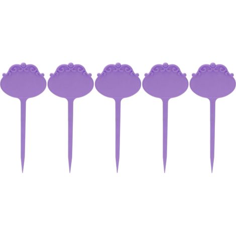 50 étiquettes imperméables pour plantes, marqueurs de fleurs, étiquettes pour plantes en pot, pour jardin et pépinière, violettes (1/5)