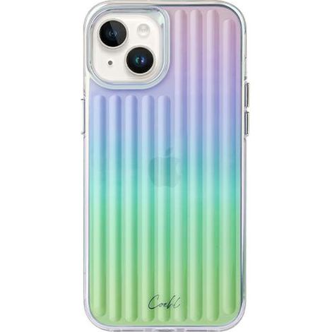 Funda Uniq Coehl Linear para iPhone 14 Plus / 15 Plus de 6,7 pulgadas, color ópalo/irisado (1/5)