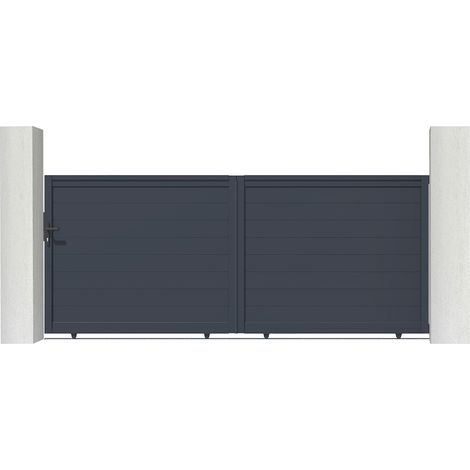 Puerta corredera de aluminio soldado 3,5m EIGER 350 x 140 cm (1/4)