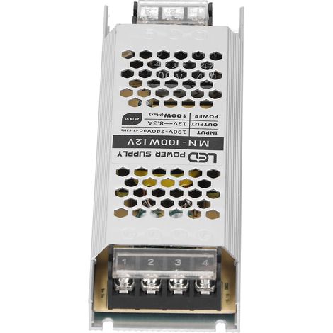Alimentation 12V 100W transformateur étanche IP68 pour ruban LED, driver courant constant série CTN, entrée AC190-240V, convertisseur extérieur étanche (1/5)