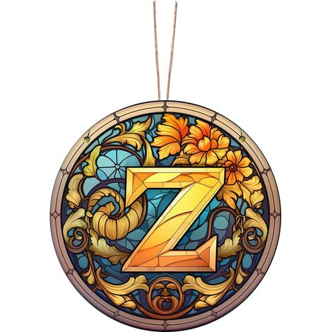Ornement Personnalisé - Initiale En Bois Ou Acrylique - Décoration Arbre De Noël Intérieur Extérieur - Pour Cadeaux Familiaux Ou Souvenirs - Lot De 1 (1/5)