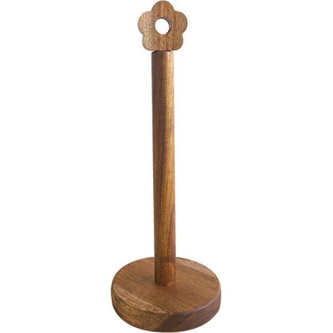 Support Pour Essuie-Tout - En Bois - Support Vertical Pour Rouleaux De Papier Cuisine - 34 7 X 13 X 13 Cm - 1 Pièce (1/5)