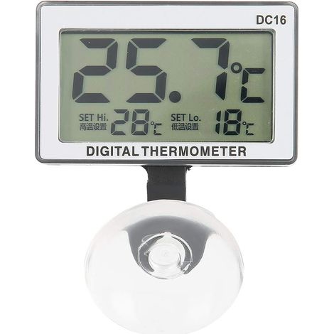 Capteur température réservoir à ventouse DC16 – lecture précise – thermomètre aquarium – accessoires (1/5)