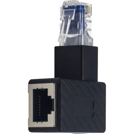 Adaptateur Ethernet droit, connecteur réseau d'extension RJ45 mâle vers femelle pour ordinateurs, ordinateurs portables et routeurs