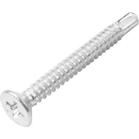 Tornillo de rosca chapa galvanizado 4.2x32mm PHILLIPS, cabeza de armadura, para metal